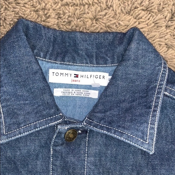 Vtg Tommy Hilfiger Regatta Nautical Jean jacket l - Picture 2 of 6